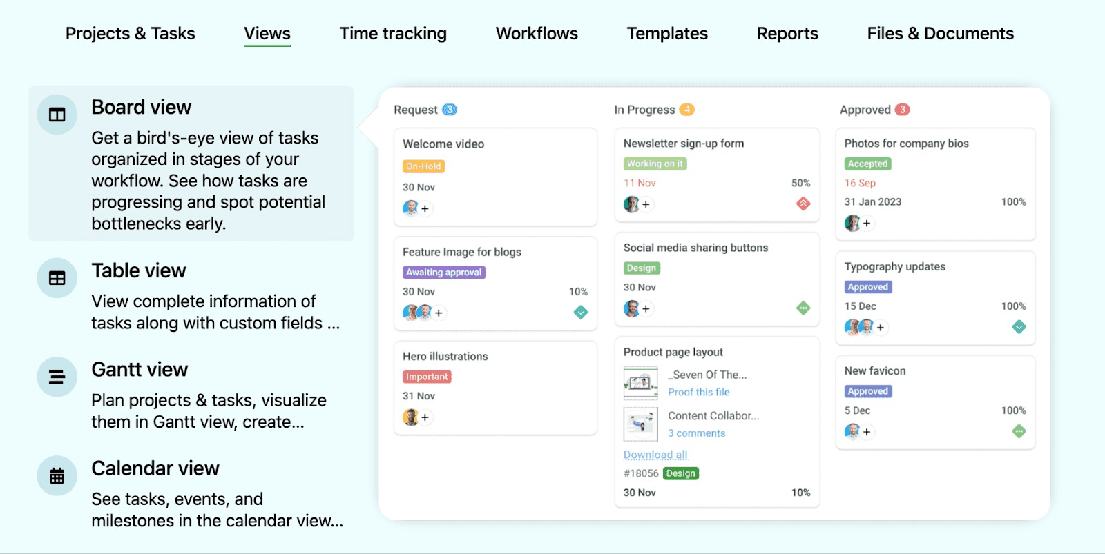 ProofHub là một công cụ quản lý dự án và cộng tác nhóm toàn diện, kết hợp quản lý tác vụ, chia sẻ tệp và công cụ giao tiếp theo thời gian thực
