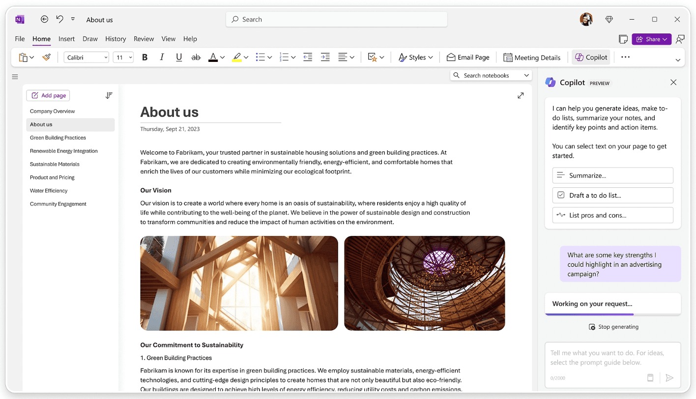 Microsoft OneNote là phần mềm ghi chú trong hệ sinh thái Microsoft
