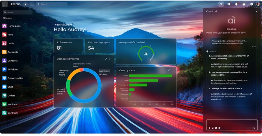 Creatio cung cấp một nền tảng CRM low-code được thiết kế cho các công ty sản xuất cần một giải pháp linh hoạt, tự động hóa