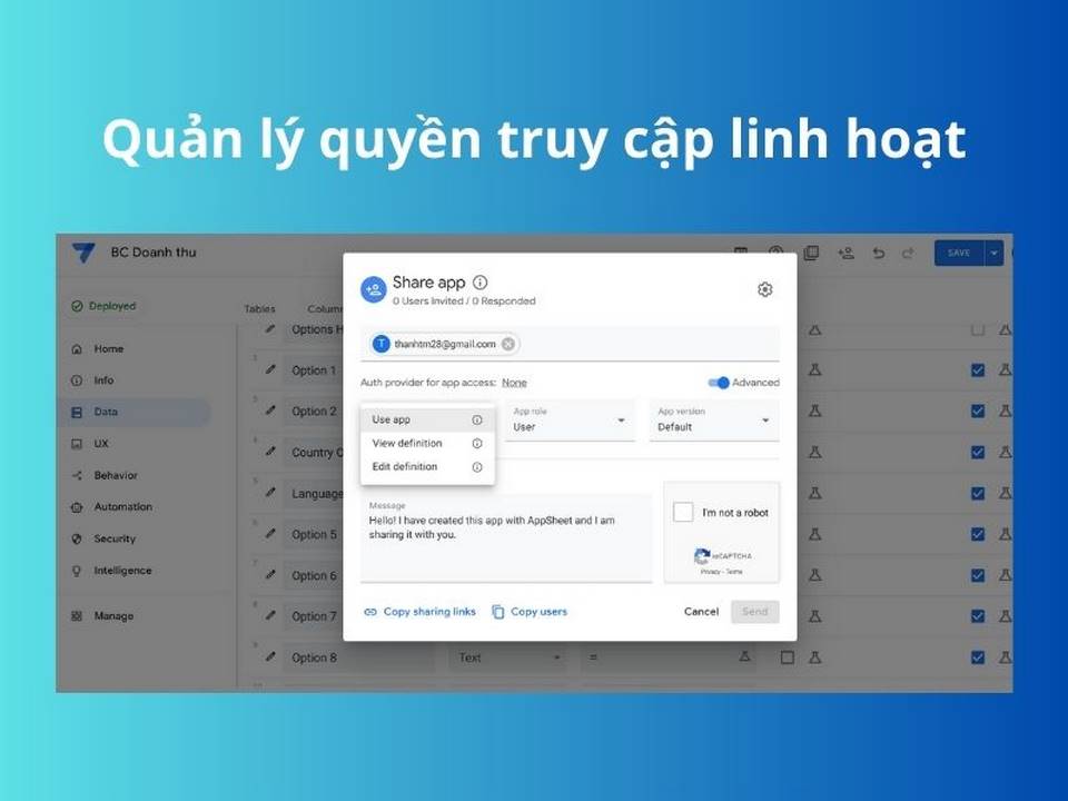 Appsheet – Tạo ứng dụng không cần code siêu đơn giản
