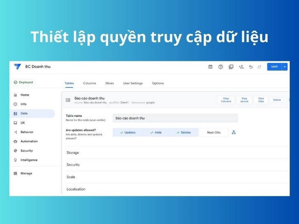 Appsheet – Tạo ứng dụng không cần code siêu đơn giản
