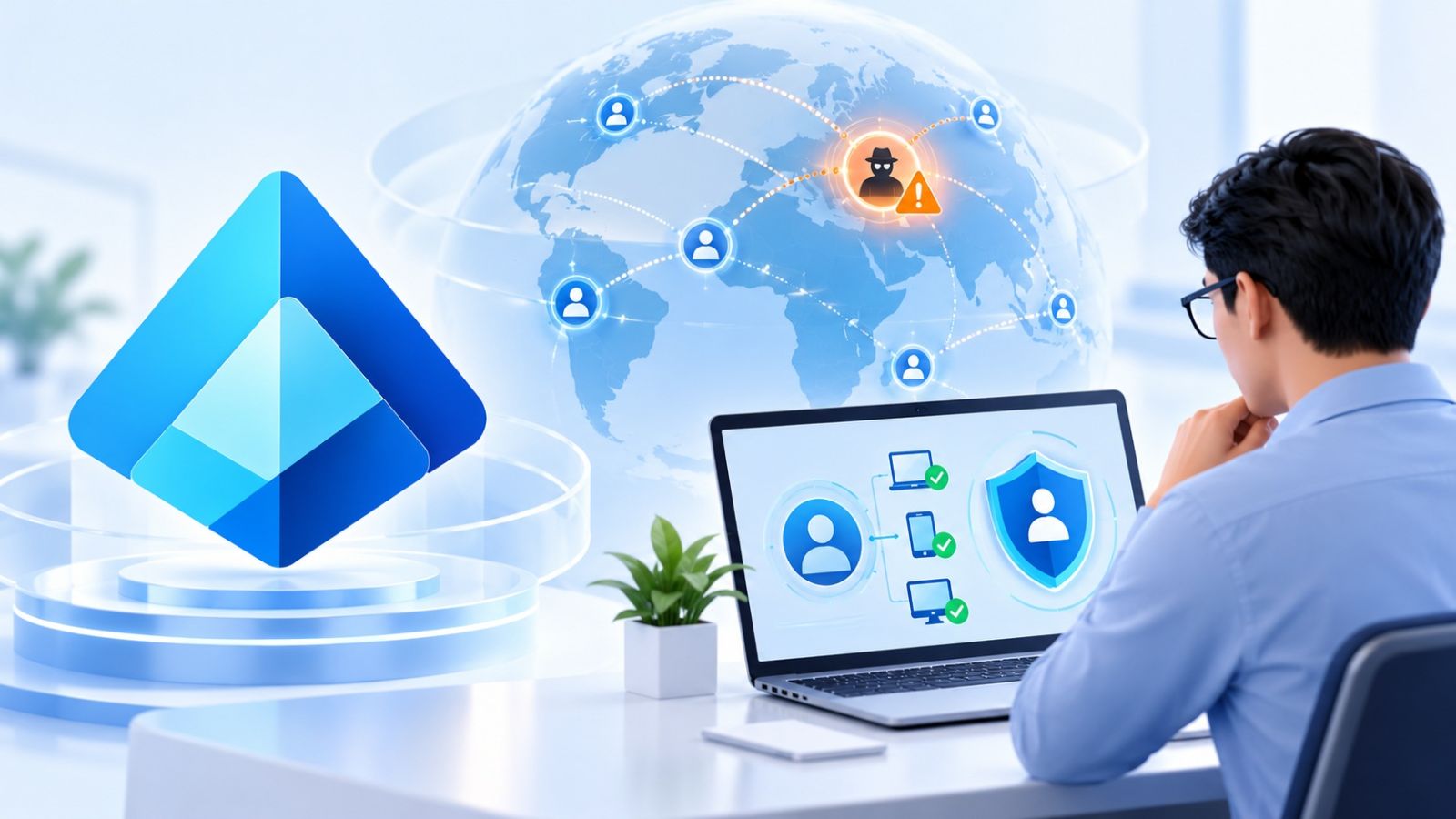 Minh họa Microsoft 365 cảnh báo đăng nhập bất thường