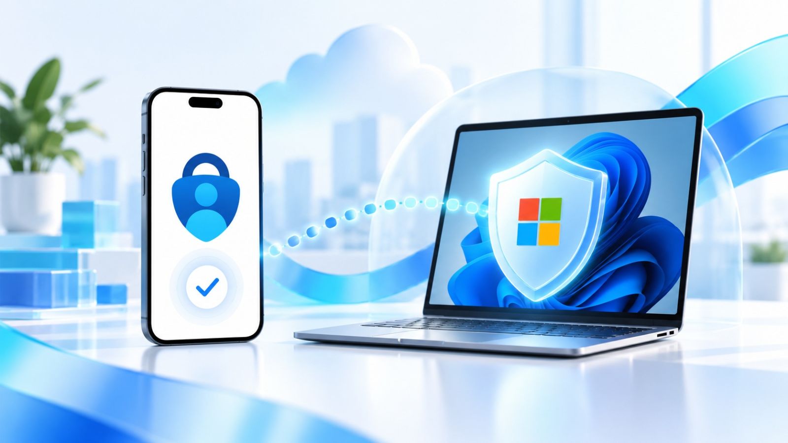 Minh họa Microsoft 365 mật khẩu hay MFA