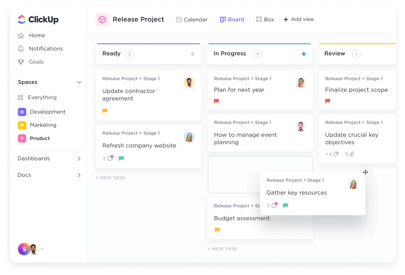 ClickUp là một công cụ quản lý dự án và năng suất linh hoạt, tích hợp OKR để điều chỉnh và theo dõi mục tiêu