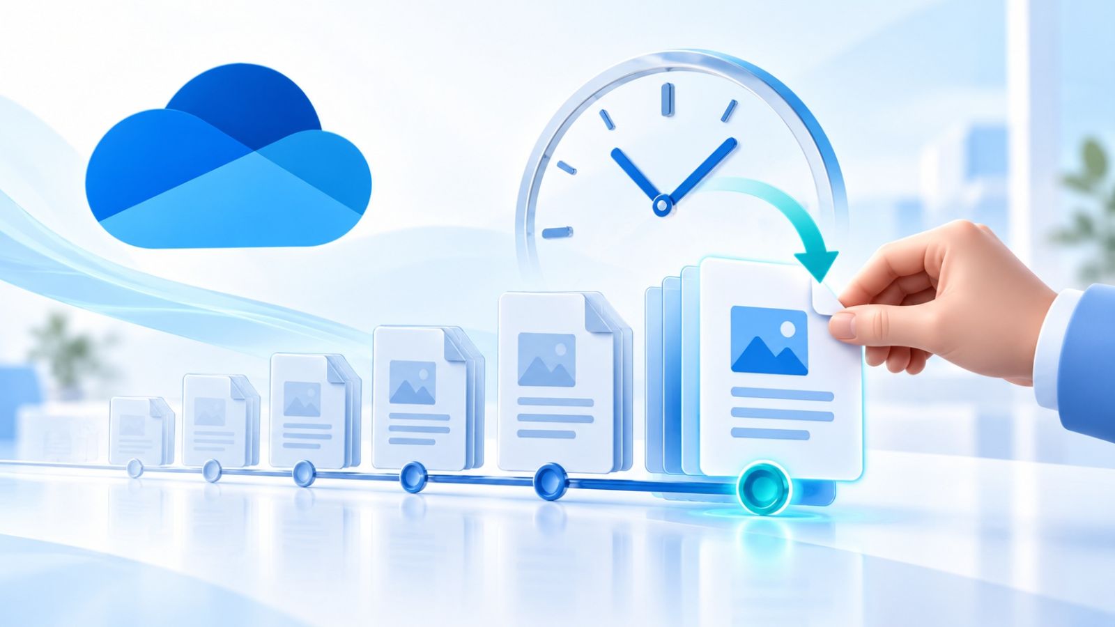 Minh họa cách khôi phục file OneDrive