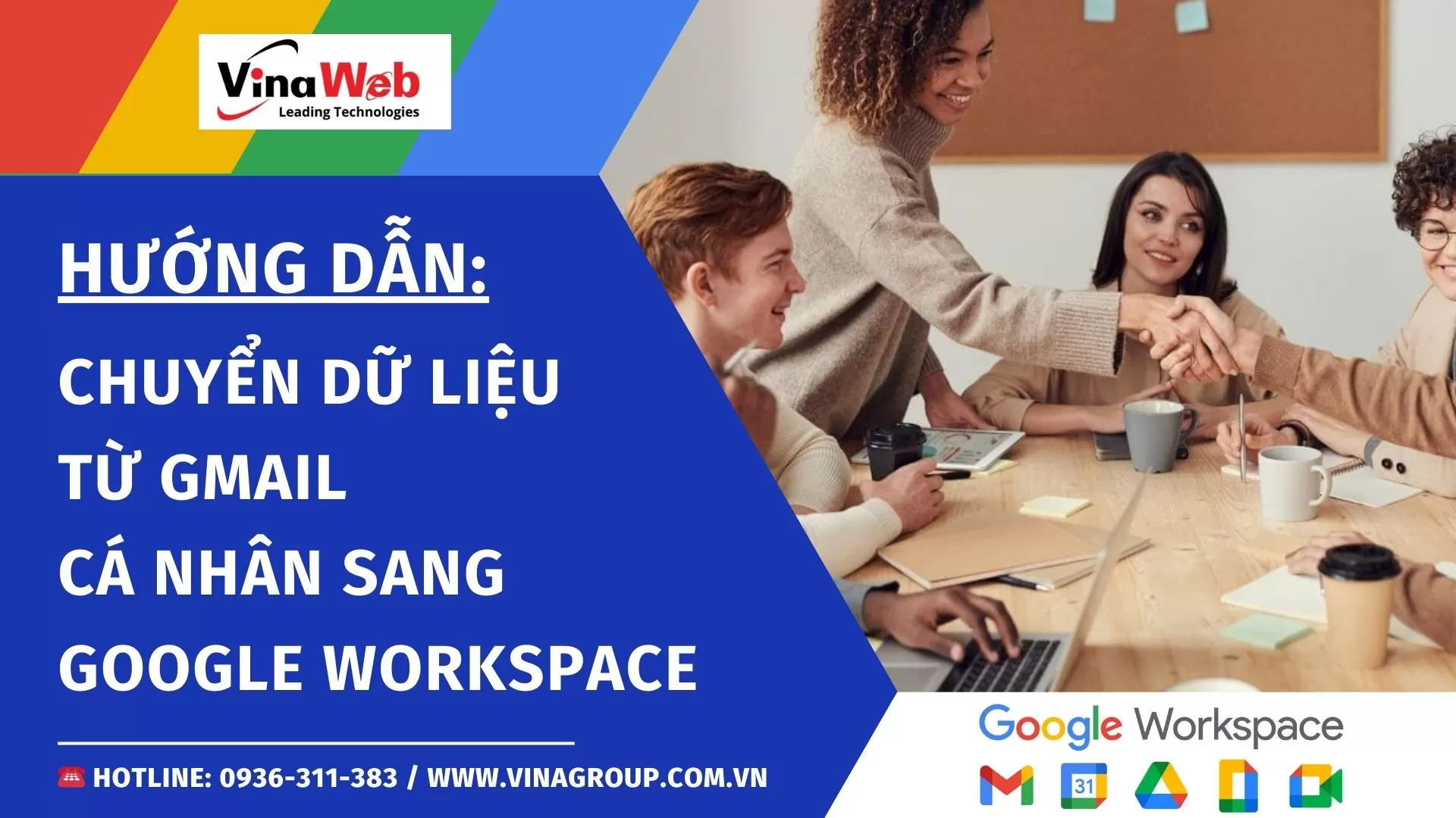 Hướng dẫn chuyển dữ liệu từ gmail cá nhân sang Google workspace