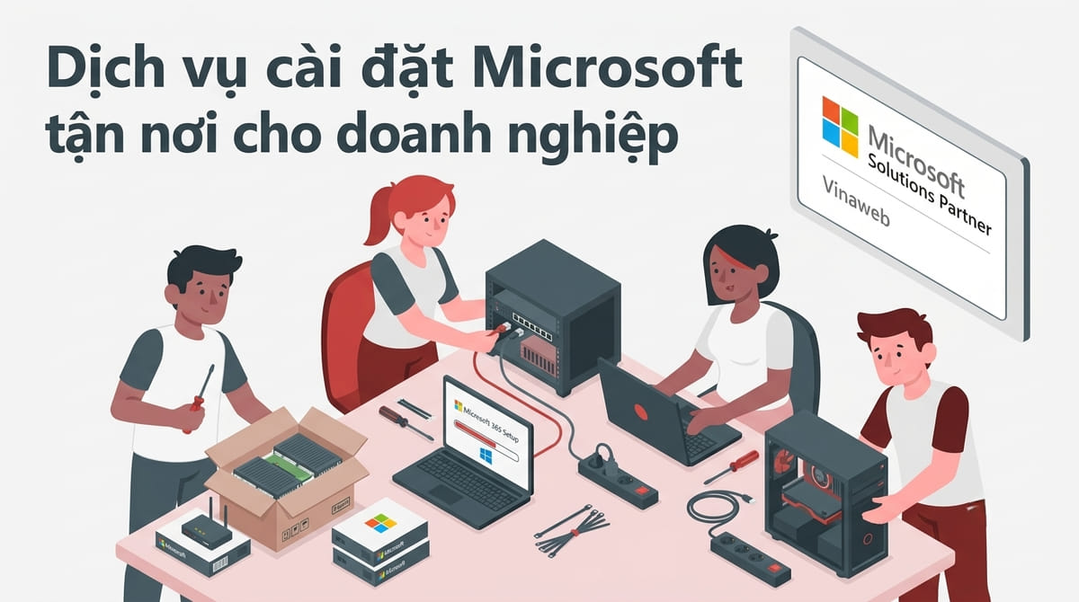 Dịch vụ cài đặt Microsoft tận nơi cho doanh nghiệp