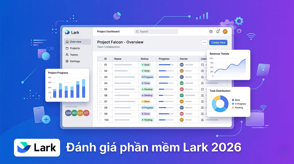 Đánh giá phần mềm Lark 2026: Tính năng, tích hợp, ưu điểm và hạn chế