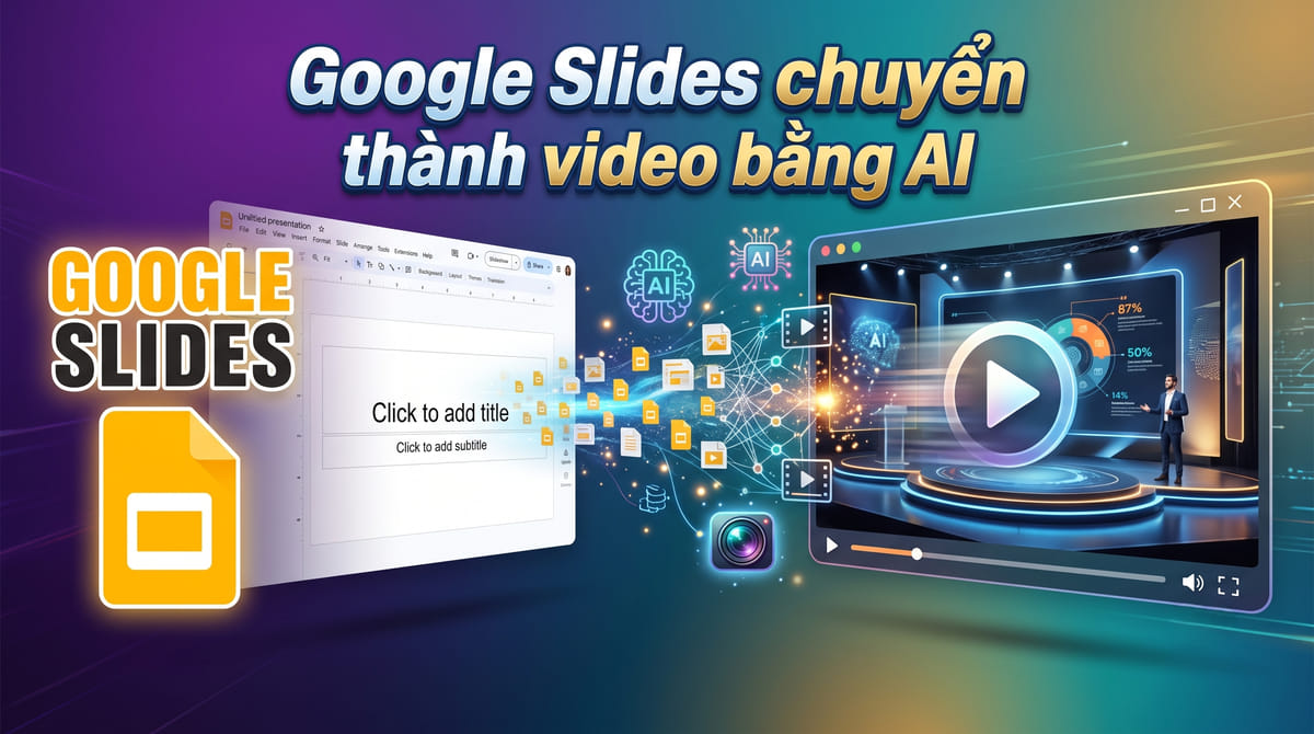 Google Slides chuyển thành video bằng AI
