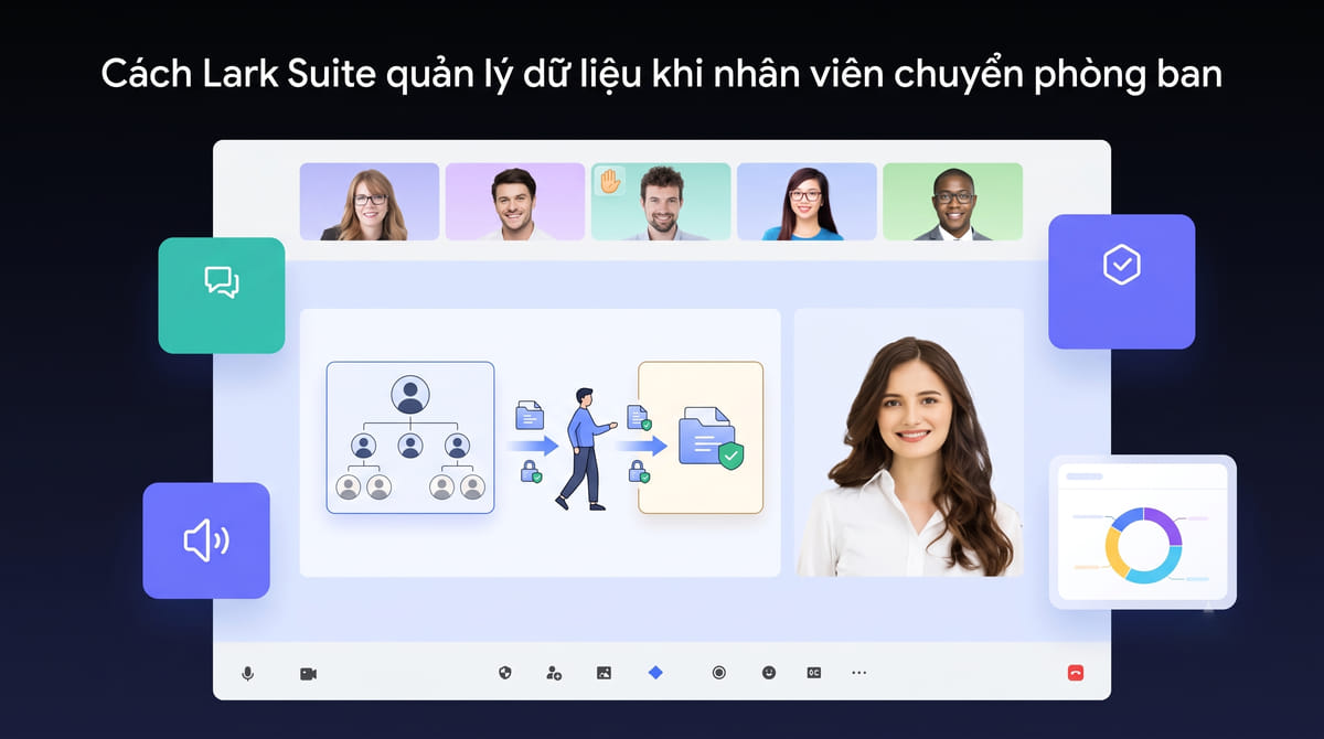 Cách Lark Suite quản lý dữ liệu khi nhân viên chuyển phòng ban