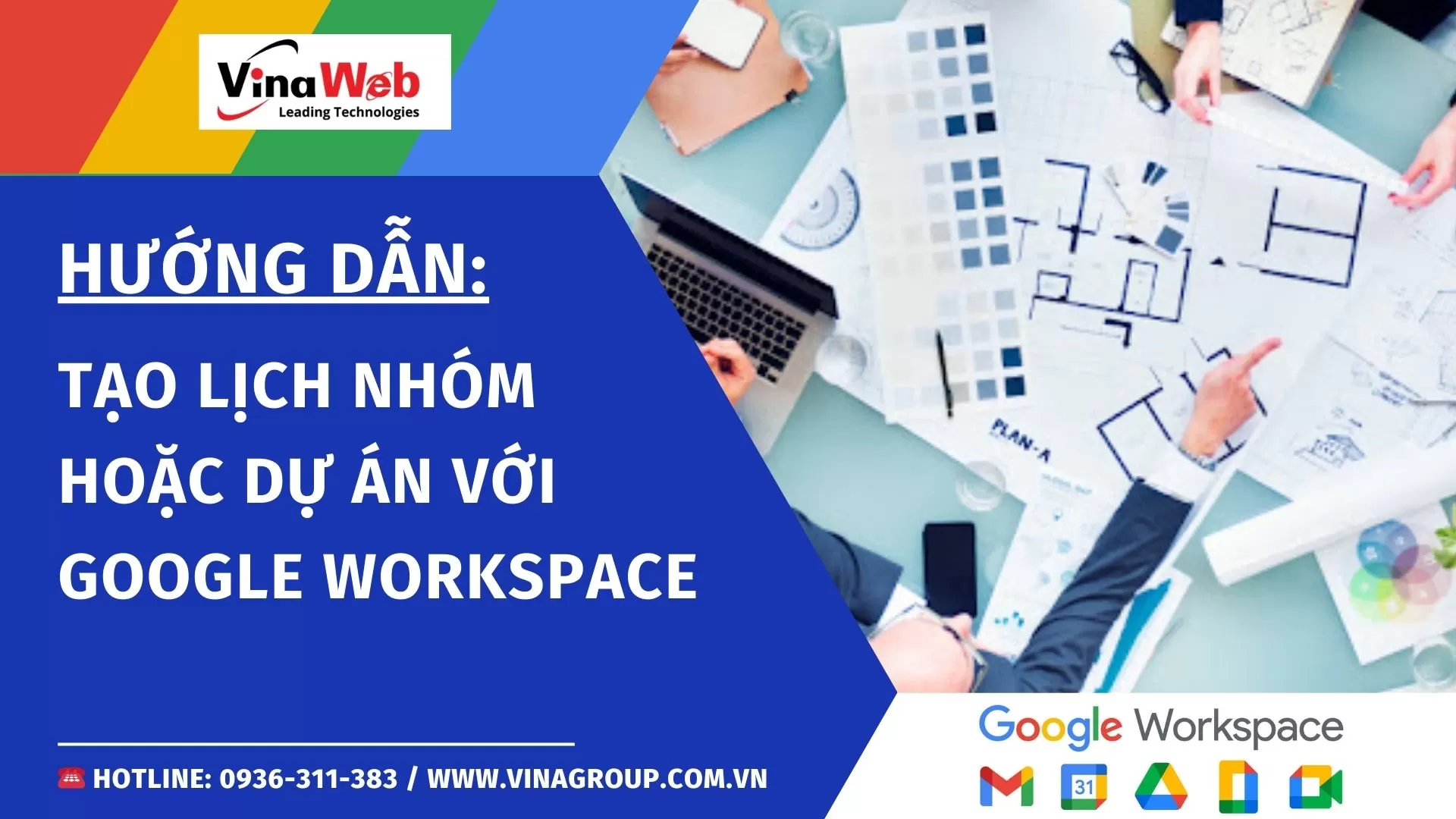 Hướng dẫn tạo lịch nhóm hoặc dự án với Google Workspace