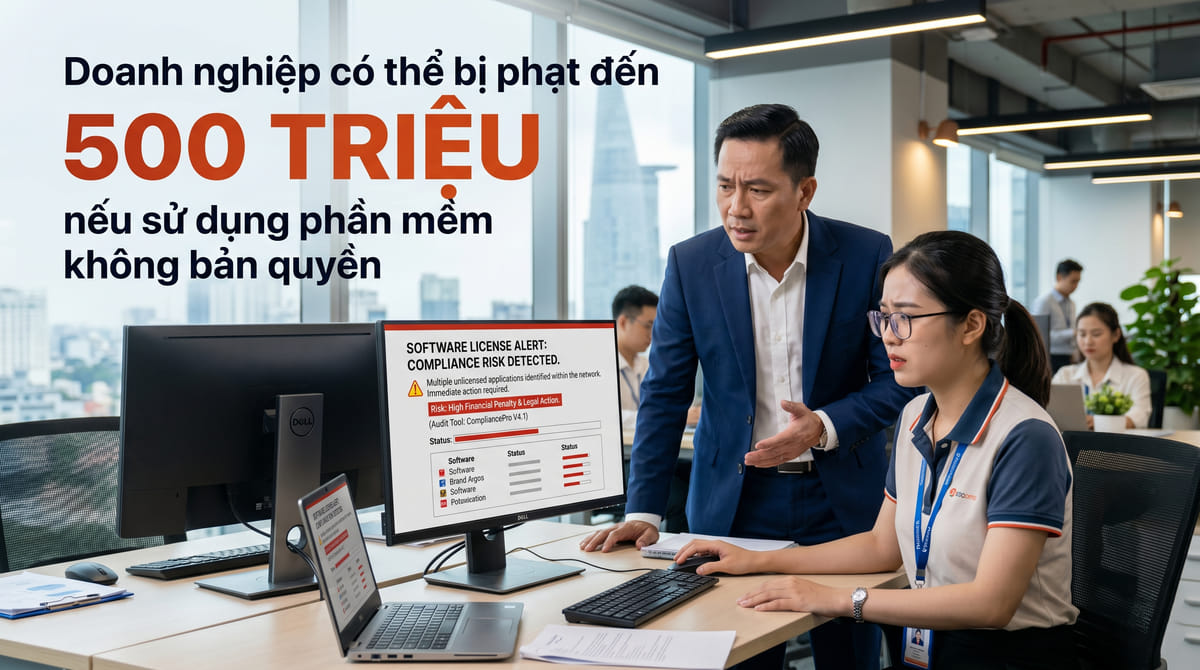 Doanh nghiệp có thể bị phạt đến 500 triệu nếu sử dụng phần mềm không bản quyền 