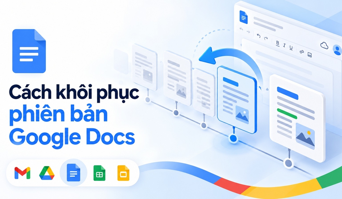 Cách khôi phục phiên bản Google Docs