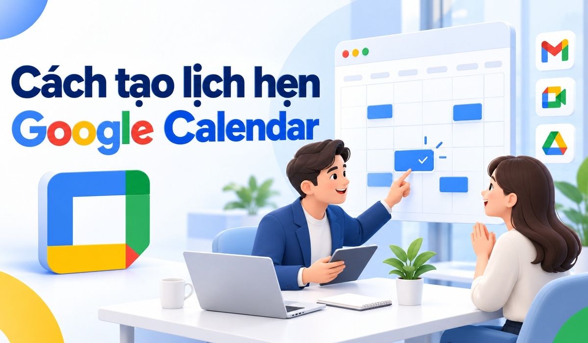 Cách tạo lịch hẹn Google Calendar
