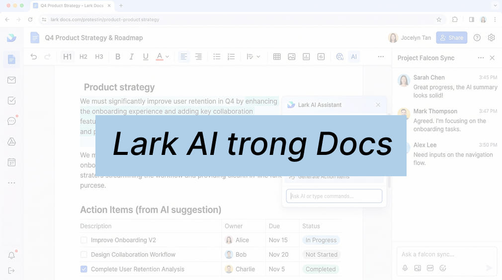 Lark AI trong Docs: Làm việc với tài liệu theo cách thông minh hơn