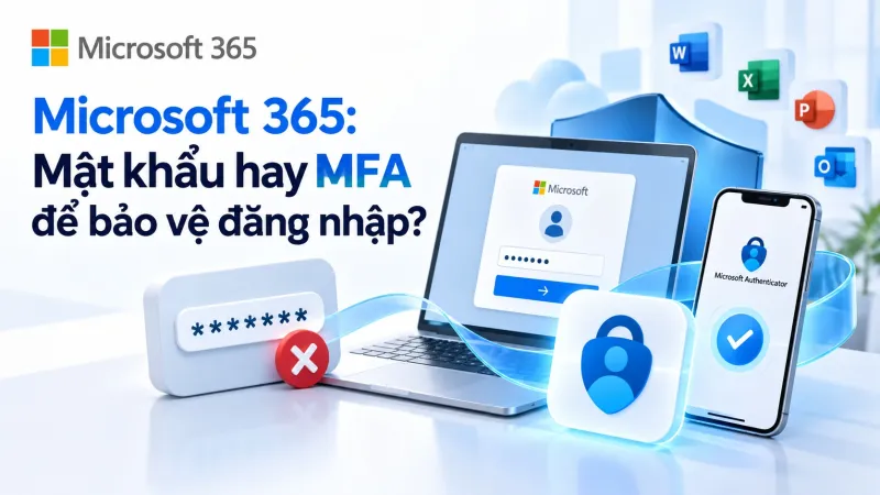 Microsoft 365: Mật khẩu hay MFA để bảo vệ đăng nhập?