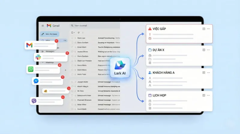 Lark AI trong Messenger: Giải quyết bài toán quá tải tin nhắn