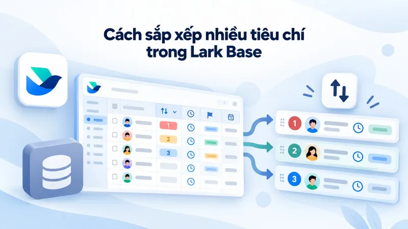 Cách sắp xếp nhiều tiêu chí trong Lark Base