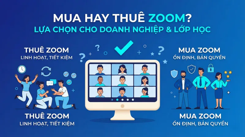 Nên thuê hay mua Zoom Pro bản quyền: Sự khác nhau chi tiết
