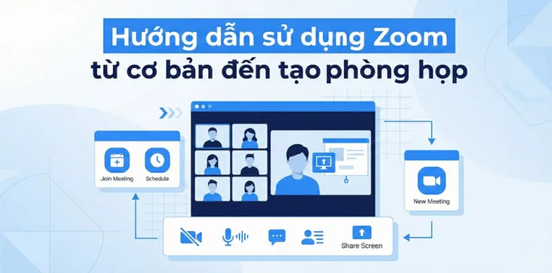 Hướng dẫn sử dụng Zoom từ cơ bản đến tạo phòng họp