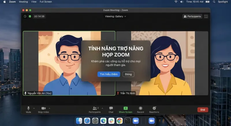 Tính năng trợ năng họp Zoom và vai trò trong hỗ trợ khách hàng