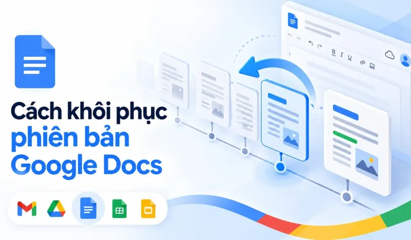 Cách khôi phục phiên bản Google Docs
