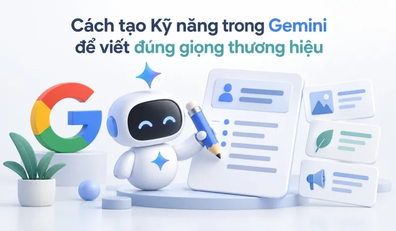 Cách tạo Kỹ năng trong Gemini để viết đúng giọng thương hiệu
