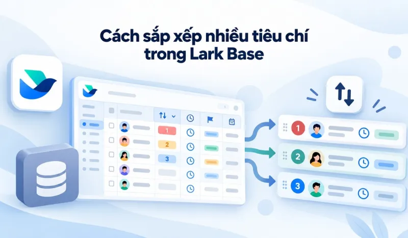 Cách sắp xếp nhiều tiêu chí trong Lark Base