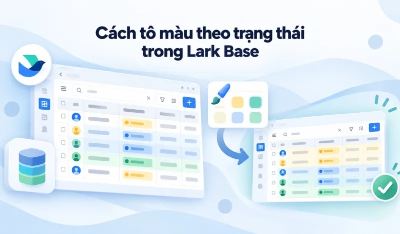 Cách tô màu theo trạng thái trong Lark Base